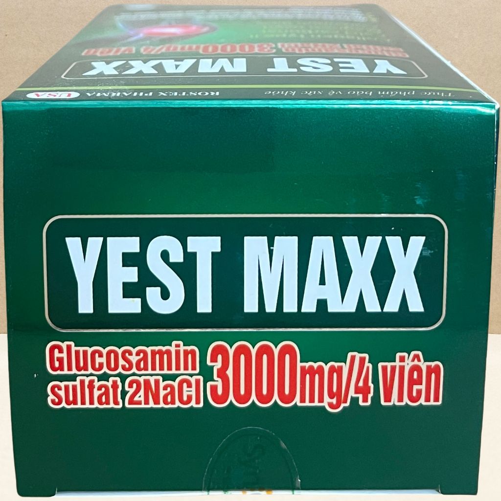 Combo 3 Hộp Yest Maxx Xanh Lá Chai 60 Viên - Rostex - Hải Dương - Vitamin Chữa Lành
