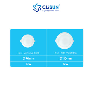 Đèn Downlight Âm Trần CLISUN | Đèn Chống Ẩm LED DD11 3 Chế Độ Màu Siêu Mỏng Tiết Kiệm Điện Tuổi Thọ Cao 30000H 10W12W