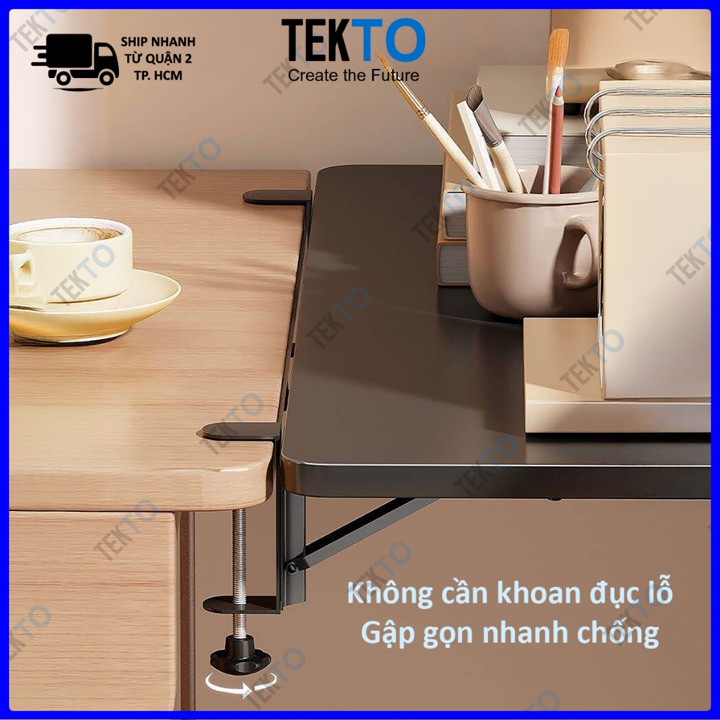 Tấm gỗ và Kẹp, Bản lề gập mở rộng bàn làm việc, tăng không gian để đồ - 132 | BigBuy360 - bigbuy360.vn