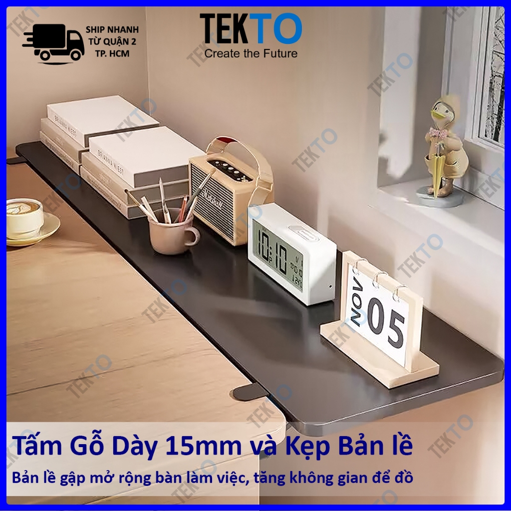 Tấm gỗ và Kẹp, Bản lề gập mở rộng bàn làm việc, tăng không gian để đồ - 132 | BigBuy360 - bigbuy360.vn