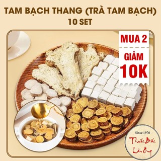 10 Set tam bạch thang, trà tam bạch, set mix sẵn gồm: cam thảo, bạch truật, bạch linh, bạch thược...