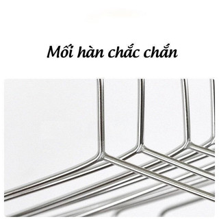 Combo 10 móc treo inox 304 chịu lực tốt, treo quần áo gọn gàng chắc chắn cao cấp