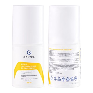 Kem Chống Nắng Dạng Gel Geltek SPF 50+ 100ml – Dưỡng Ẩm, Kiềm Dầu, Thấm Nhanh