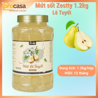 1.2kg Zestty - Mứt Lê Tuyết – Pear Jam – Nguyên Liệu Pha Chế Trà, Nước Ép, Sinh Tố, Cocktail
