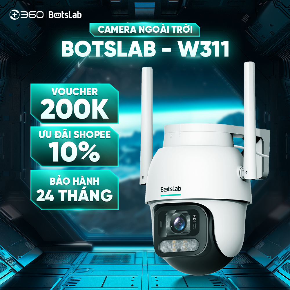Camera Ngoài Trời W311 BOTSLAB Báo Động Xâm Nhập - Nhìn Đêm Có Màu ...