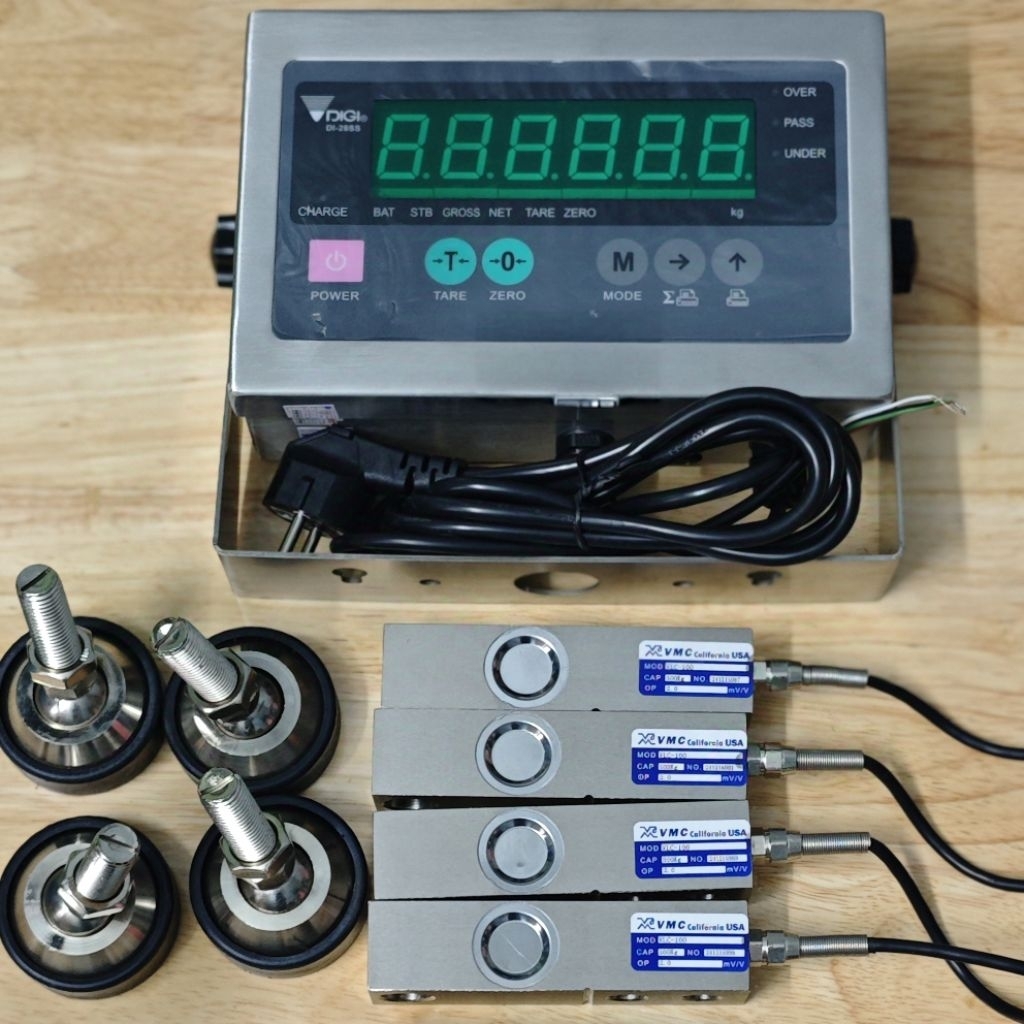 Loadcell cân điện tử VMC VLC-100 từ 100kg đến 5 tấn. Trọn bộ đầu cân ...