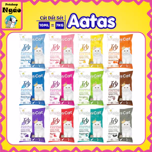 Cát đất sét Aatas 10L - Cát đất sét Mèo đất sét Bentonite tự nhiên __ ĐẤT SÉT
