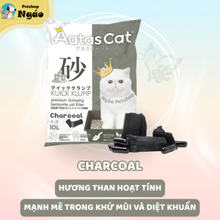Cát đất sét  Aatas 10L - Cát đất sét Mèo đất sét Bentonite tự nhiên __ ĐẤT SÉT