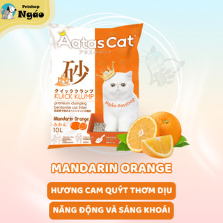 Cát đất sét  Aatas 10L - Cát đất sét Mèo đất sét Bentonite tự nhiên __ ĐẤT SÉT
