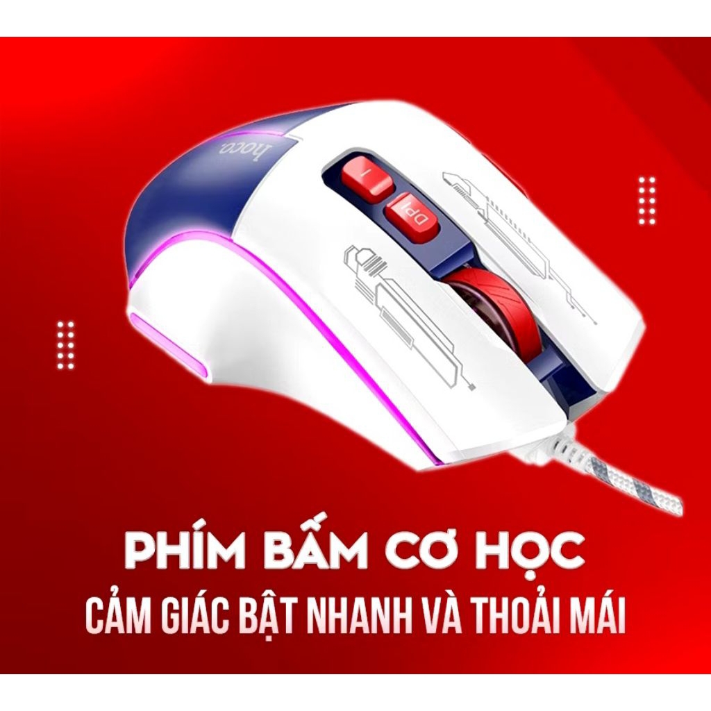 Chuột máy tính có dây hoco GM31 cổng usb