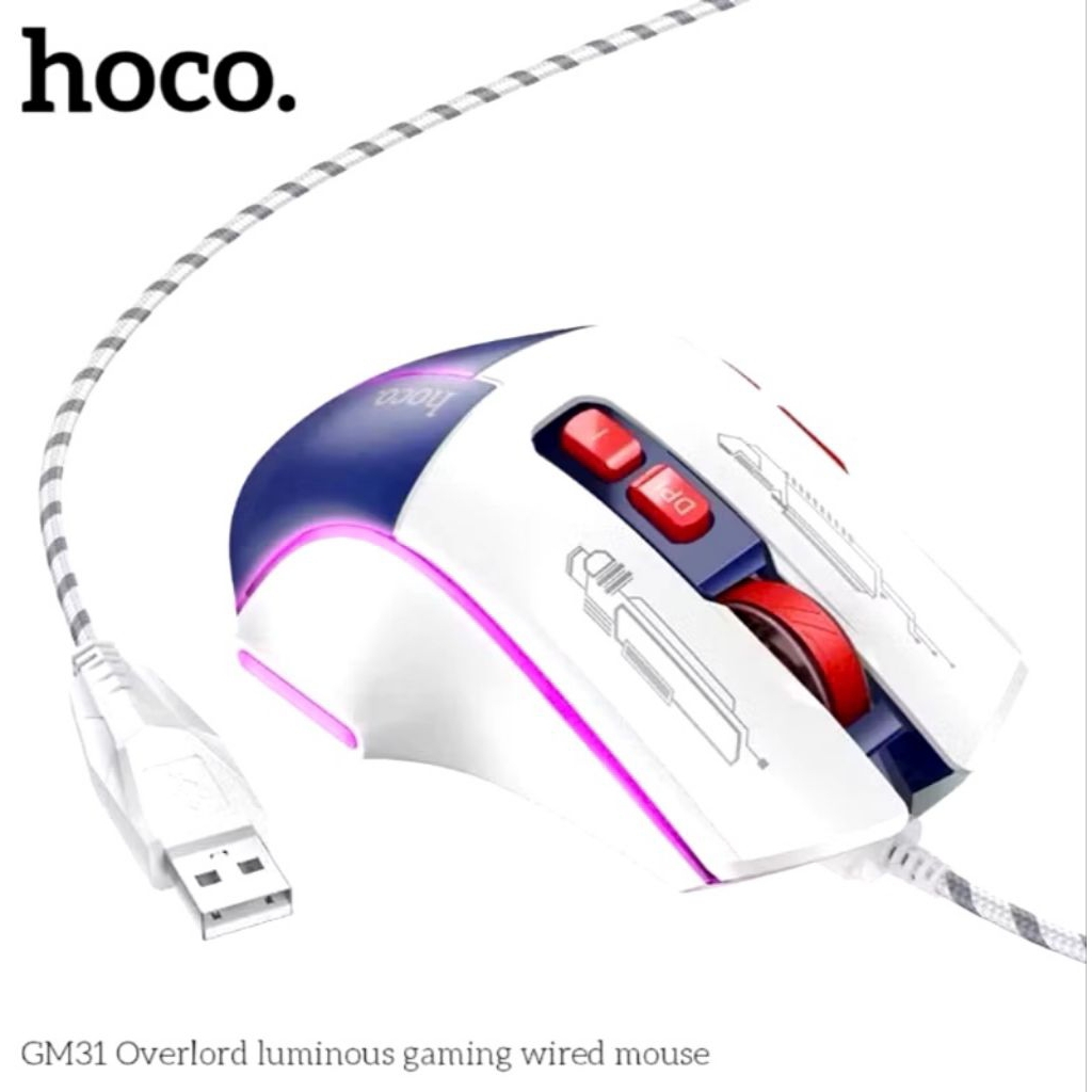 Chuột máy tính có dây hoco GM31 cổng usb