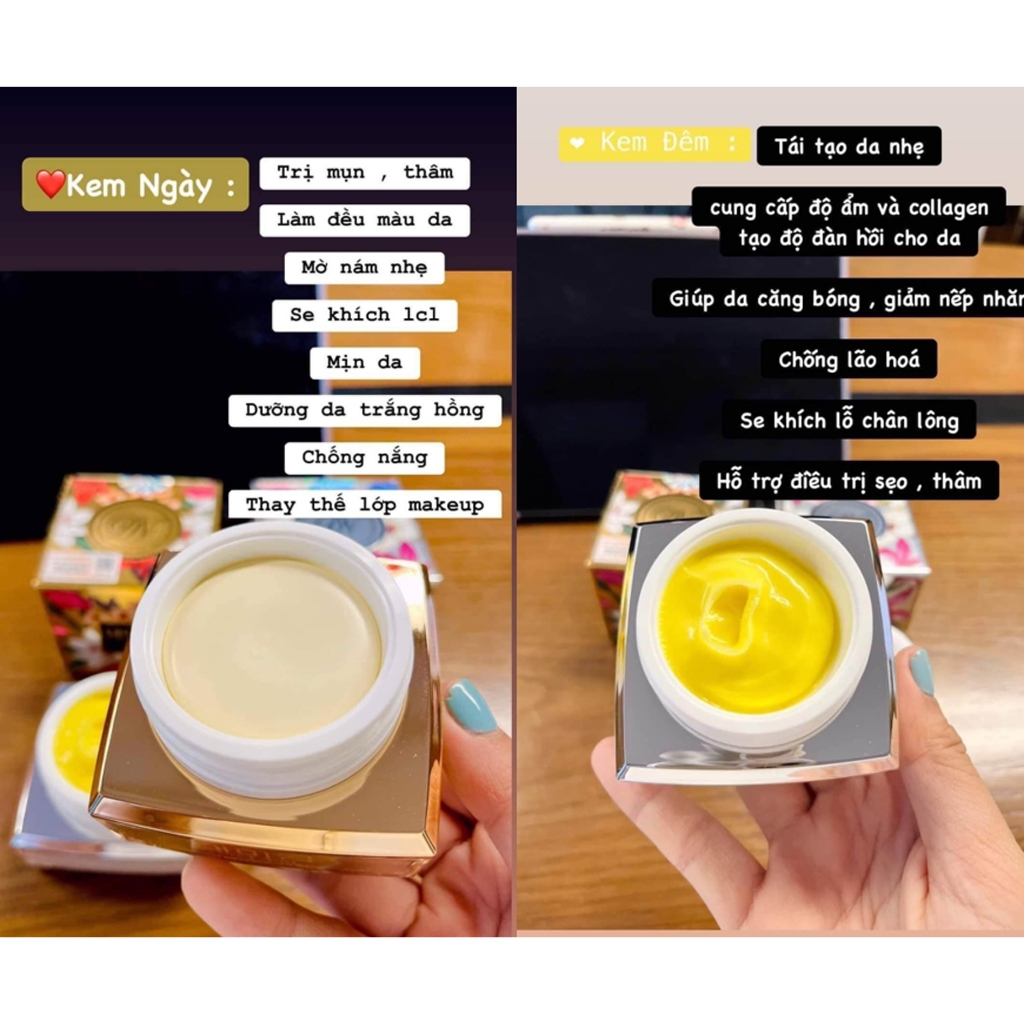 Lẻ Hộp Kem Ban Đêm DEMEJINE Skincare Women 20g Cấp Ẩm, Chống Lão Hóa, Dưỡng Trắng, Mờ Thâm Sạm Nám
