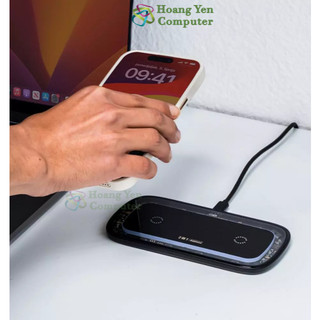 Đế Sạc Nhanh Không Dây Remax RP-W75 Đa Năng 2 In 1, Công Suất Total 30W - BH 12 Tháng - Hoàng Yến Computer