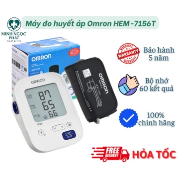 Omron Máy Đo Huyết Áp Omron -HEM7156 Bảo Hành 5 Năm Chăm Sóc Sức Khỏe Gia Đình Ngăn Ngừa Đột Quỵ