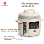 Nồi áp suất điện inox 304 Kalpen P5 HỎA TỐC 6L 1300W, nồi áp xuất điện đa năng, nồi hầm điện cao cấp — ảnh 3