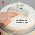 Nồi áp suất điện inox 304 Kalpen P5 HỎA TỐC 6L 1300W, nồi áp xuất điện đa năng, nồi hầm điện cao cấp — ảnh 6