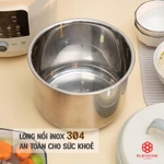 Nồi áp suất điện inox 304 Kalpen P5 HỎA TỐC 6L 1300W, nồi áp xuất điện đa năng, nồi hầm điện cao cấp — ảnh 4