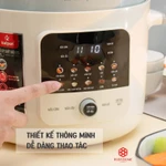 Nồi áp suất điện inox 304 Kalpen P5 HỎA TỐC 6L 1300W, nồi áp xuất điện đa năng, nồi hầm điện cao cấp — ảnh 5