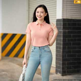Áo polo nữ cafe.da™ mát mịn seamless YODY Không Đường May chạm là mát WAPO25S032