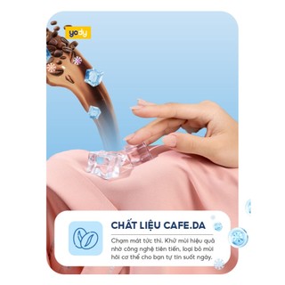 Áo polo nữ cafe.da™ mát mịn seamless YODY Không Đường May chạm là mát WAPO25S032