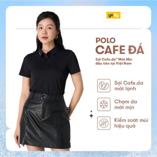 Áo polo nữ cafe.da™ mát mịn seamless YODY Không Đường May chạm là mát WAPO25S032