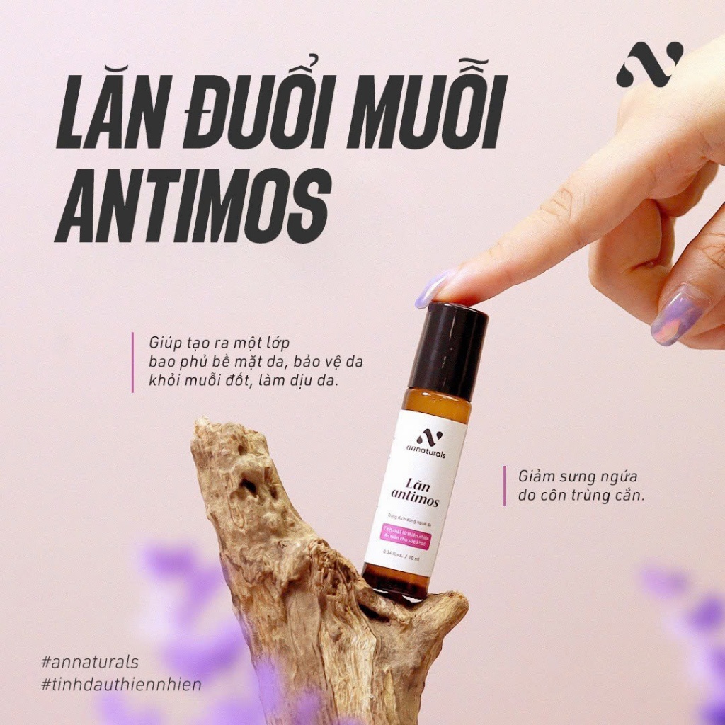 Lăn đuổi muỗi Antimos 10ml | Sử dụng cho cả người lớn và trẻ nhỏ