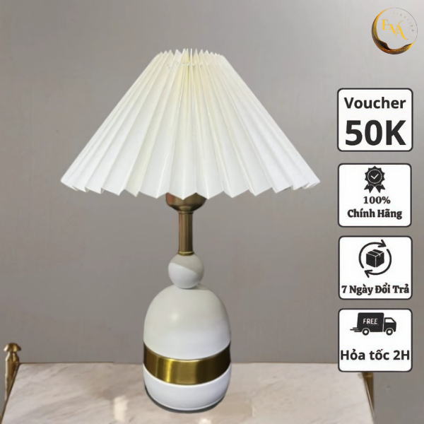 Đèn bàn Đèn Decor  EVA1005 trang trí phòng khách, phòng ngủ, bàn làm việc sang trọng bảo hành 12 tháng