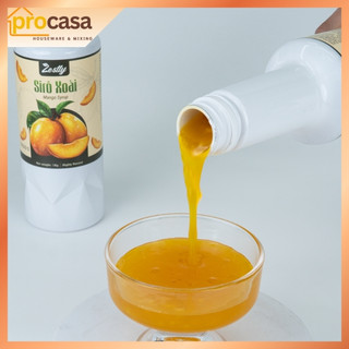 1kg Zestty - Siro Xoài – Syrup Mango – Nguyên Liệu Pha Chế Trà, Mocktail, Sốt Tráng Miệng