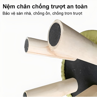 Panda Ghế gỗ ngồi bệt Ghế đôn sofa gác chân( giá thật chất lượng) dễ tháo rời và lắp ghép