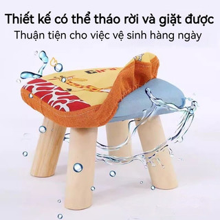 Panda Ghế gỗ ngồi bệt Ghế đôn sofa gác chân( giá thật chất lượng) dễ tháo rời và lắp ghép