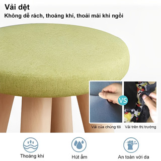 Panda Ghế gỗ ngồi bệt Ghế đôn sofa gác chân( giá thật chất lượng) dễ tháo rời và lắp ghép