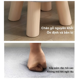 Panda Ghế gỗ ngồi bệt Ghế đôn sofa gác chân( giá thật chất lượng) dễ tháo rời và lắp ghép