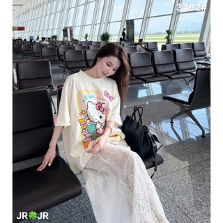 Áo Thun Nữ Kitty Phông Ngắn Tay Form Rộng Trùm Mông QCCC Cao Cấp