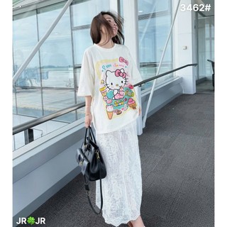 Áo Thun Nữ Kitty Phông Ngắn Tay Form Rộng Trùm Mông QCCC Cao Cấp