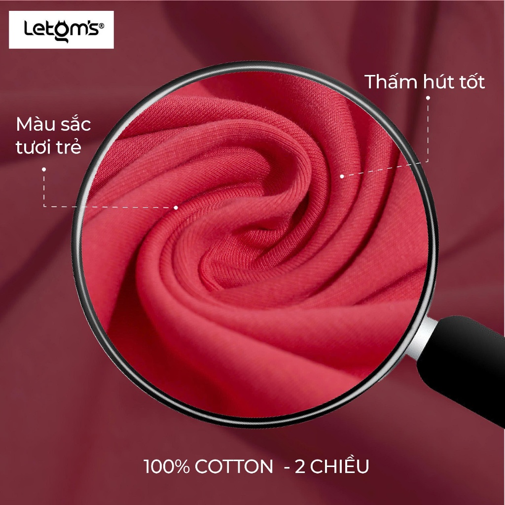 Áo Babytee Nữ Rip Cotton LeTom's, Form Ôm, Cotton Co Giãn, Nhiều Màu Basic, Không Bai Nhão