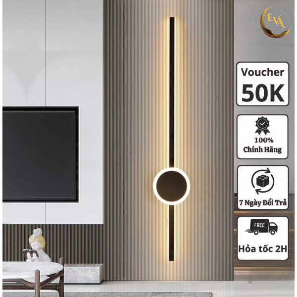 Đèn tường LED dài 1m 3 chế độ ánh sáng EVA 1015 phong cách hiện đại công suất 20W bảo hành 24 tháng