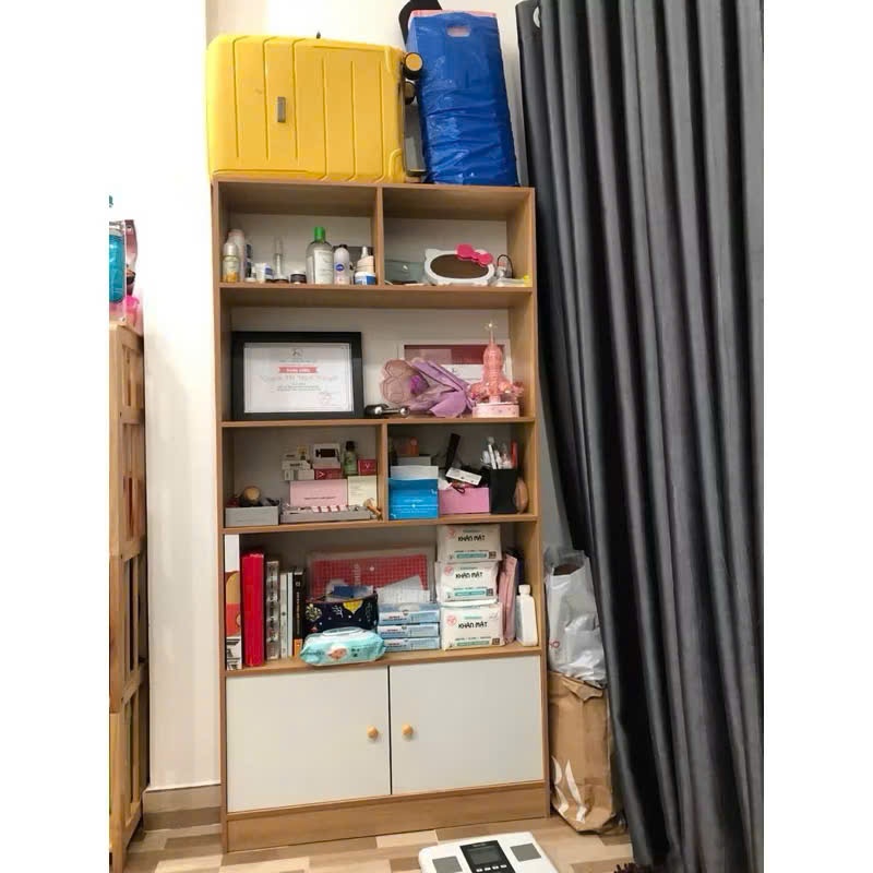 Kệ sách chữ U Xưởng Mộc Decor, tủ decor nhiều tầng,tủ trưng bày trang trí chất liệu gỗ MDF cao cấp chống nước chống xước