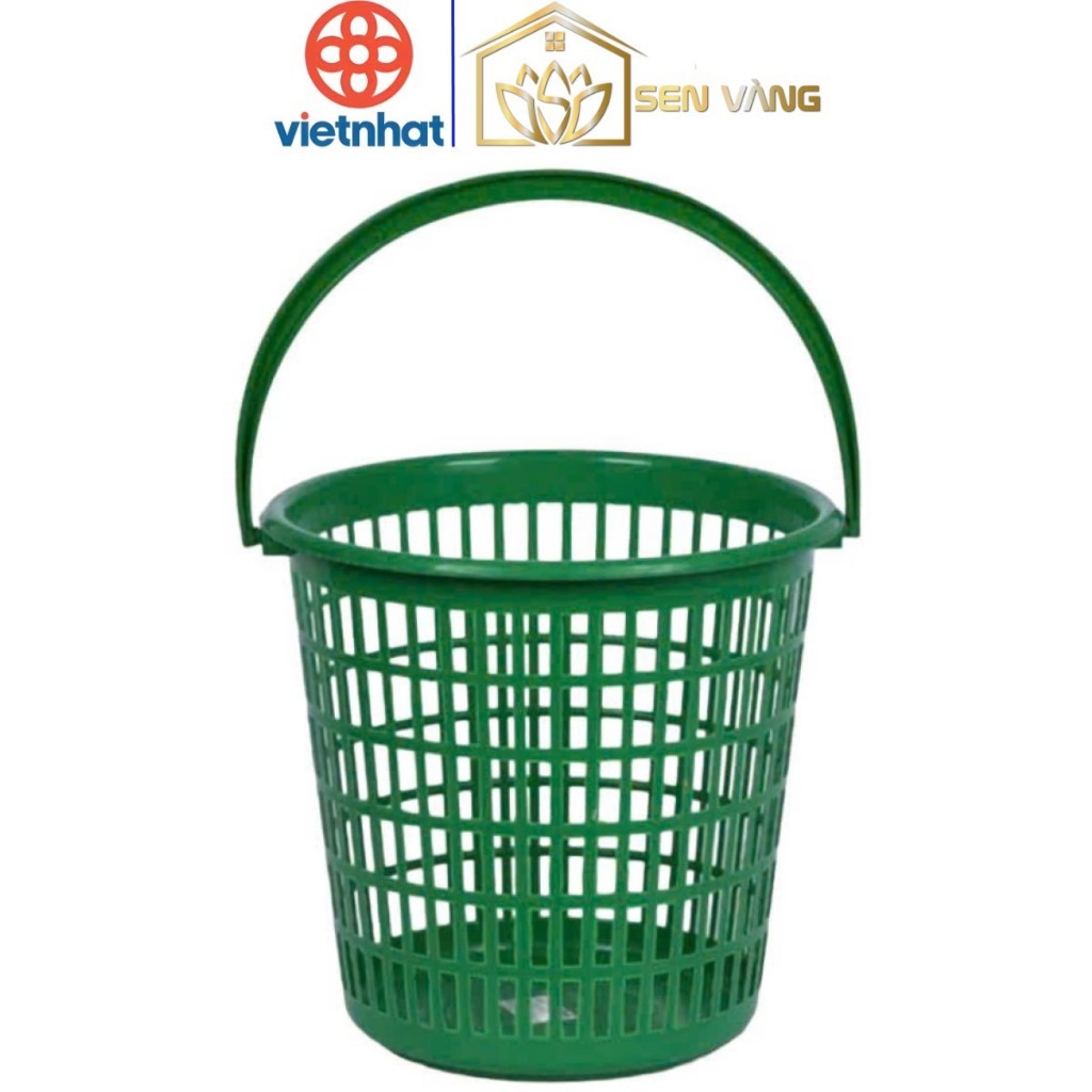 Sọt rác 10L GIA LONG nhựa VIỆT NHẬT - Có quai, đựng rác nhà bếp, văn ...