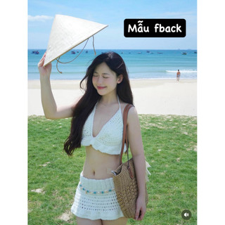 Set bikini len 2 món bèo nhún dành cho nữ