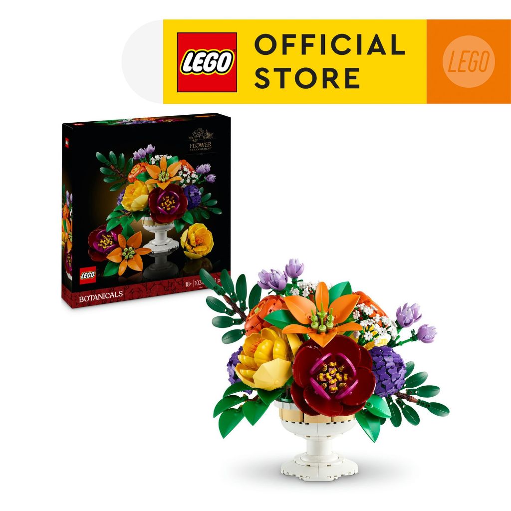 LEGO BOTANICALS 10345 Đồ Chơi Lắp Ráp Bình Hoa (1161 chi tiết) | Shopee ...