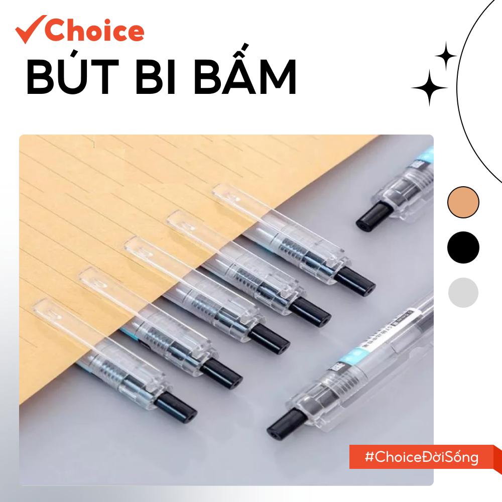 [Choice] Bút Bi Bấm NCT29 Trong Suốt, Nhiều Màu