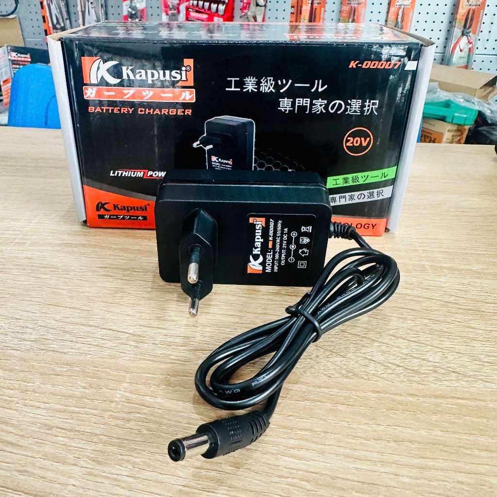 Sạc Pin Máy Khoan 21V Kapusi - Sạc Chân Kim 1A, Sạc Đơn 2A, Sạc Đôi 4A Cho Pin Lithium 21V