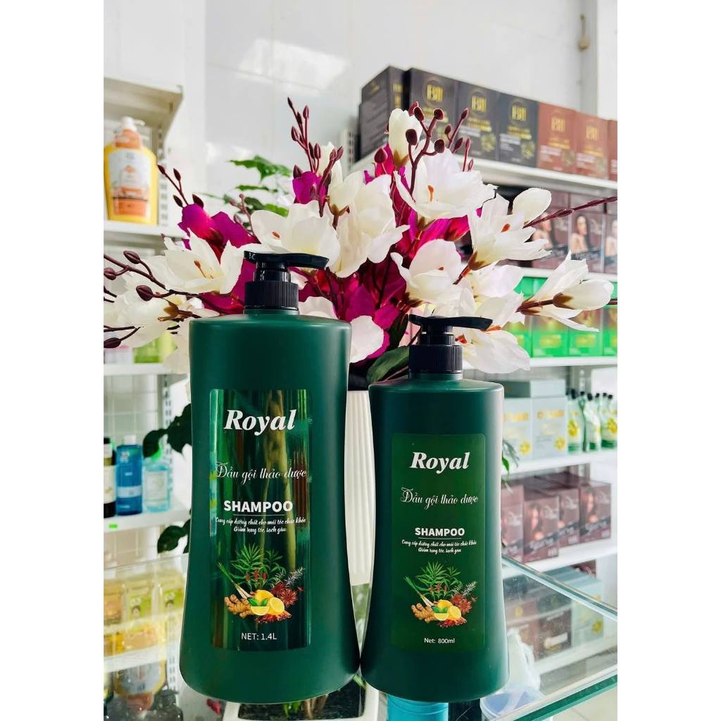 Gội xả thảo dược Royal- Hương gừng sả chanh 800-1400ml