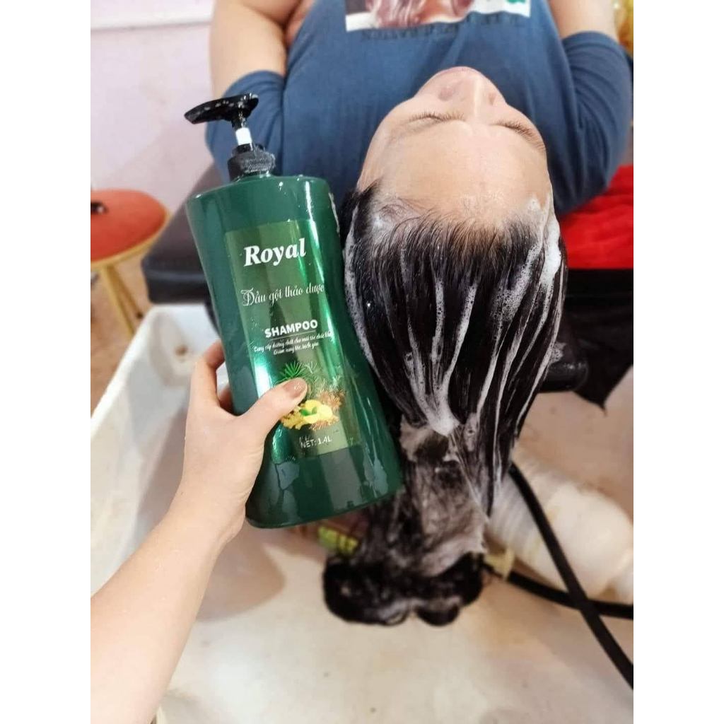 Gội xả thảo dược Royal- Hương gừng sả chanh 800-1400ml