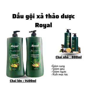 Gội xả thảo dược Royal- Hương gừng sả chanh 800-1400ml