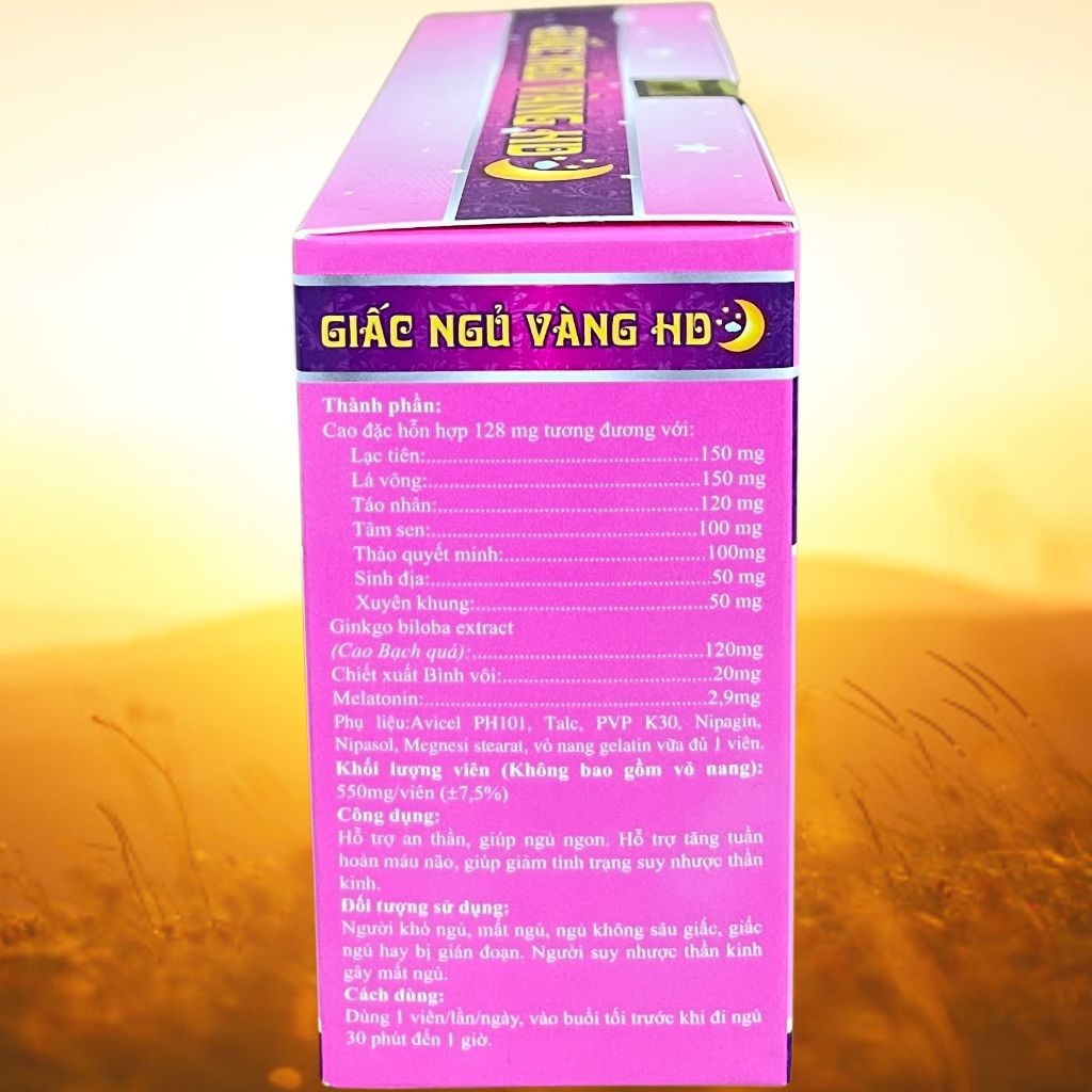 Giấc Ngủ Vàng HD Hồng - Rostex - Hải Dương - Vitamin Thanh Lọc