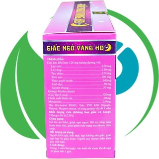 Combo 2 Hộp Giấc Ngủ Vàng HD Hồng - Rostex - Hải Dương - Vitamin Phục Hồi