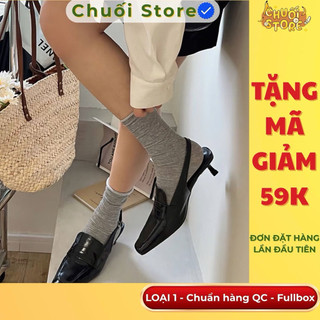 Giày cao gót nữ da PU tổng hợp dệt vải đế cao su dễ phối đồ thanh lịch nữ tính nhẹ nhàng