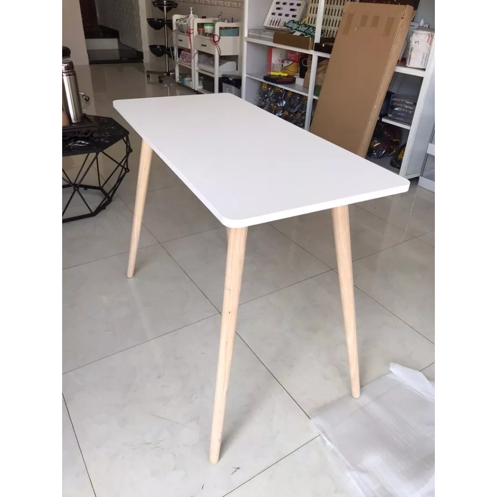 Bàn làm việc, bàn học, bàn gaming chân gỗ lắp ráp tiện lợi hiện đại NHU Y DECOR