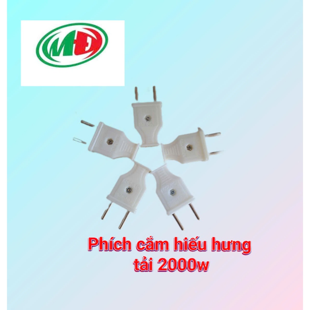 Phích cắm điện chân tròn F4.5 màu trắng công suất lớn chống cháy chịu nhiệt cao an toàn